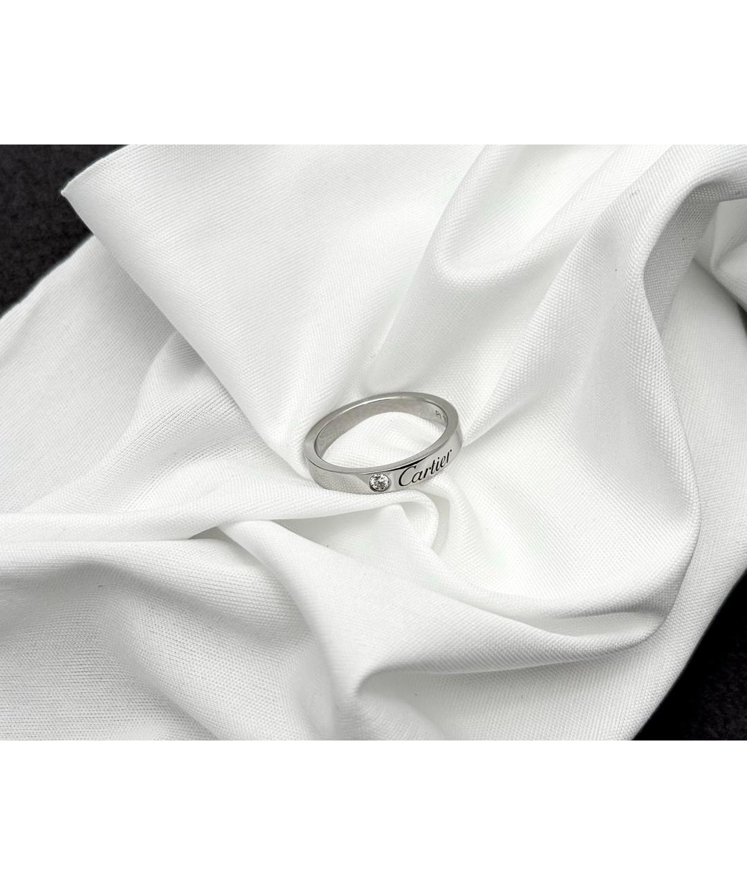 CARTIER Серебряное платиновое кольцо, фото 4