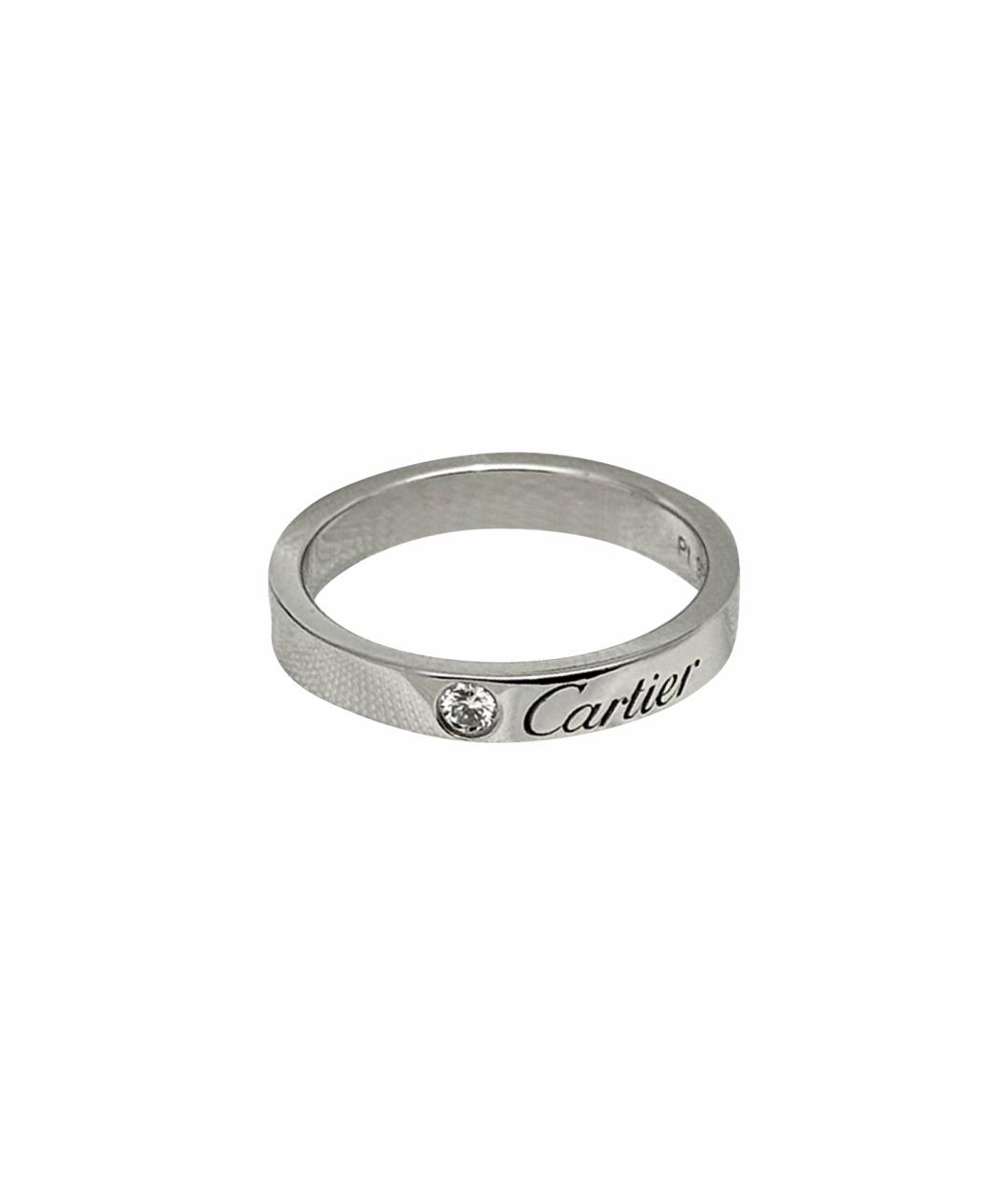 CARTIER Серебряное платиновое кольцо, фото 1
