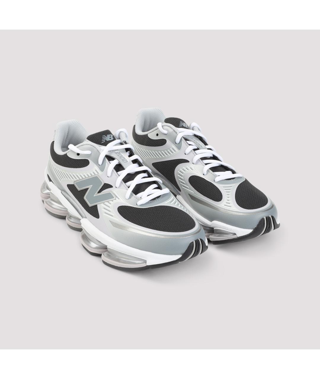 NEW BALANCE Серебряные кожаные кроссовки, фото 4