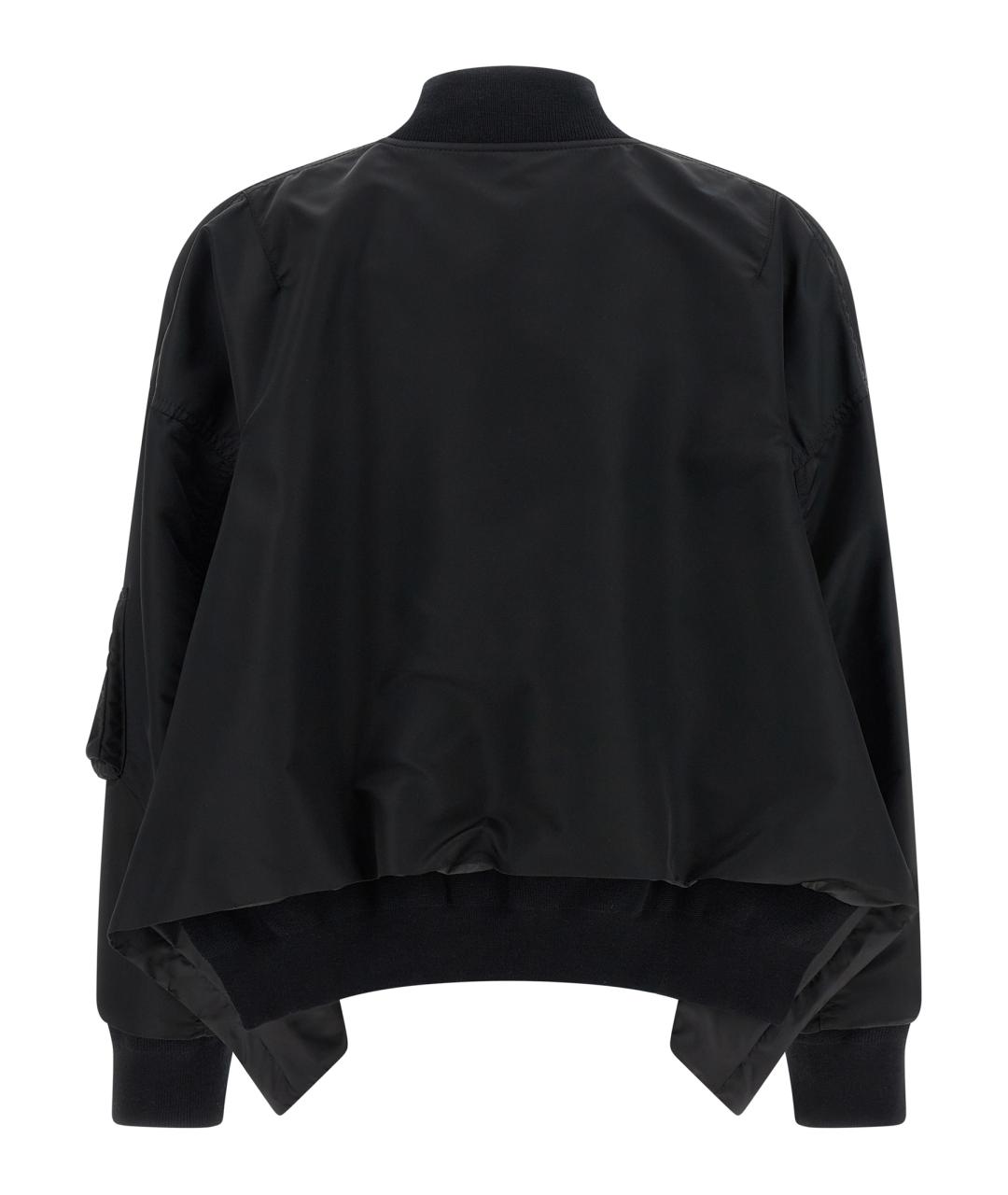 SACAI Черная полиамидовая куртка, фото 2