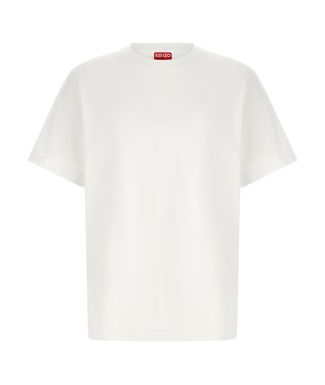 KENZO Белая хлопковая футболка, фото 1