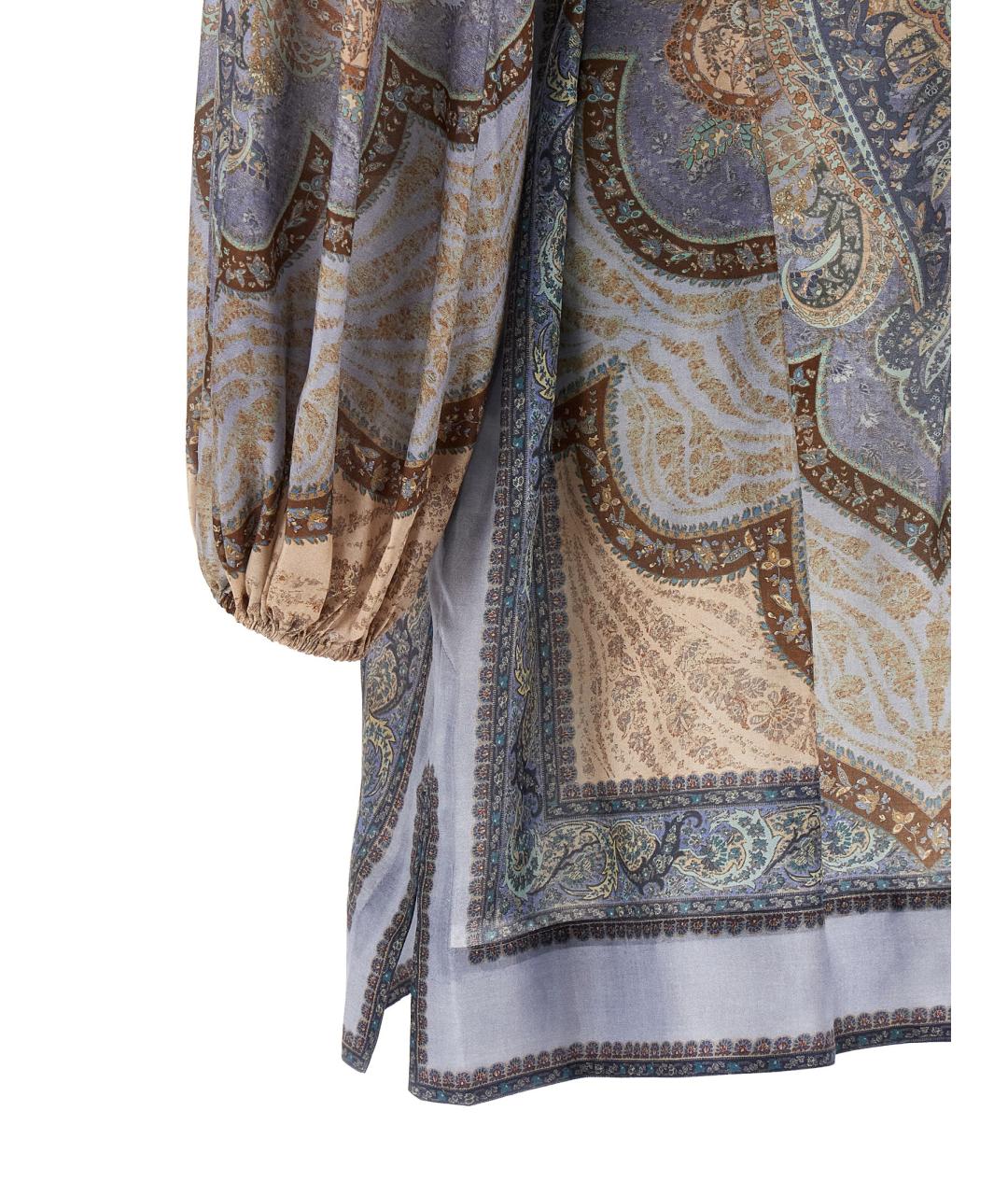 ZIMMERMANN Мульти шелковое повседневное платье, фото 4