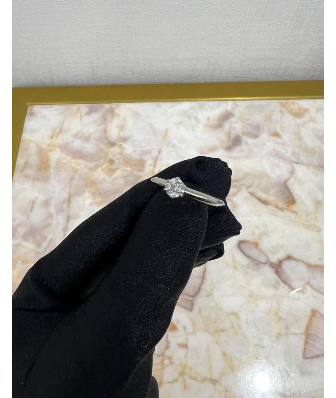 TIFFANY&CO Белое платиновое кольцо, фото 2