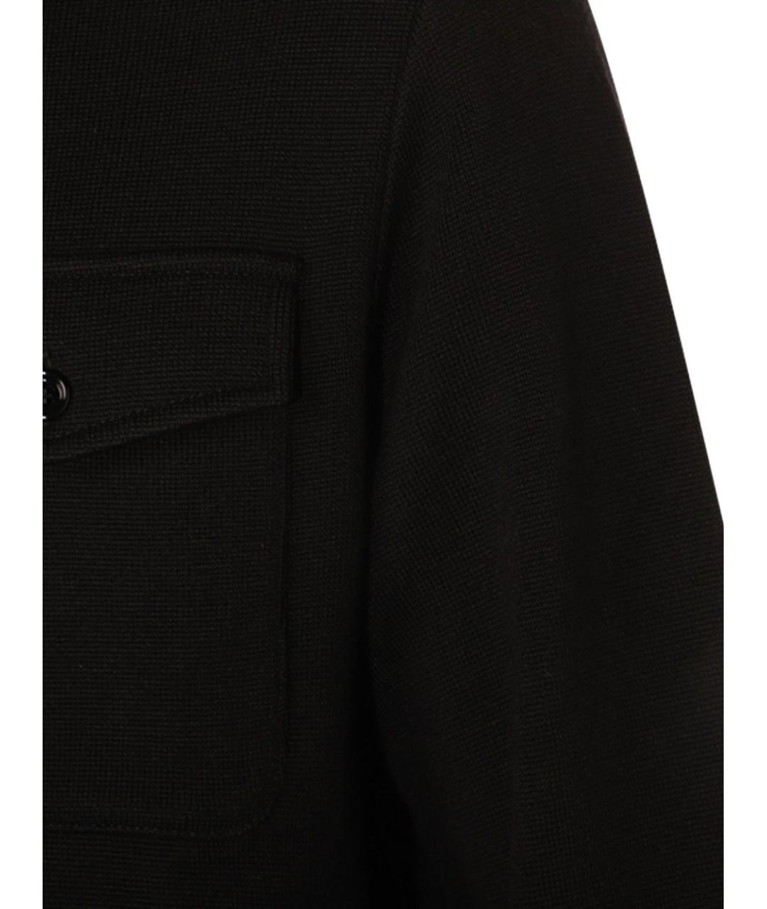LARDINI Черная шерстяная куртка, фото 4