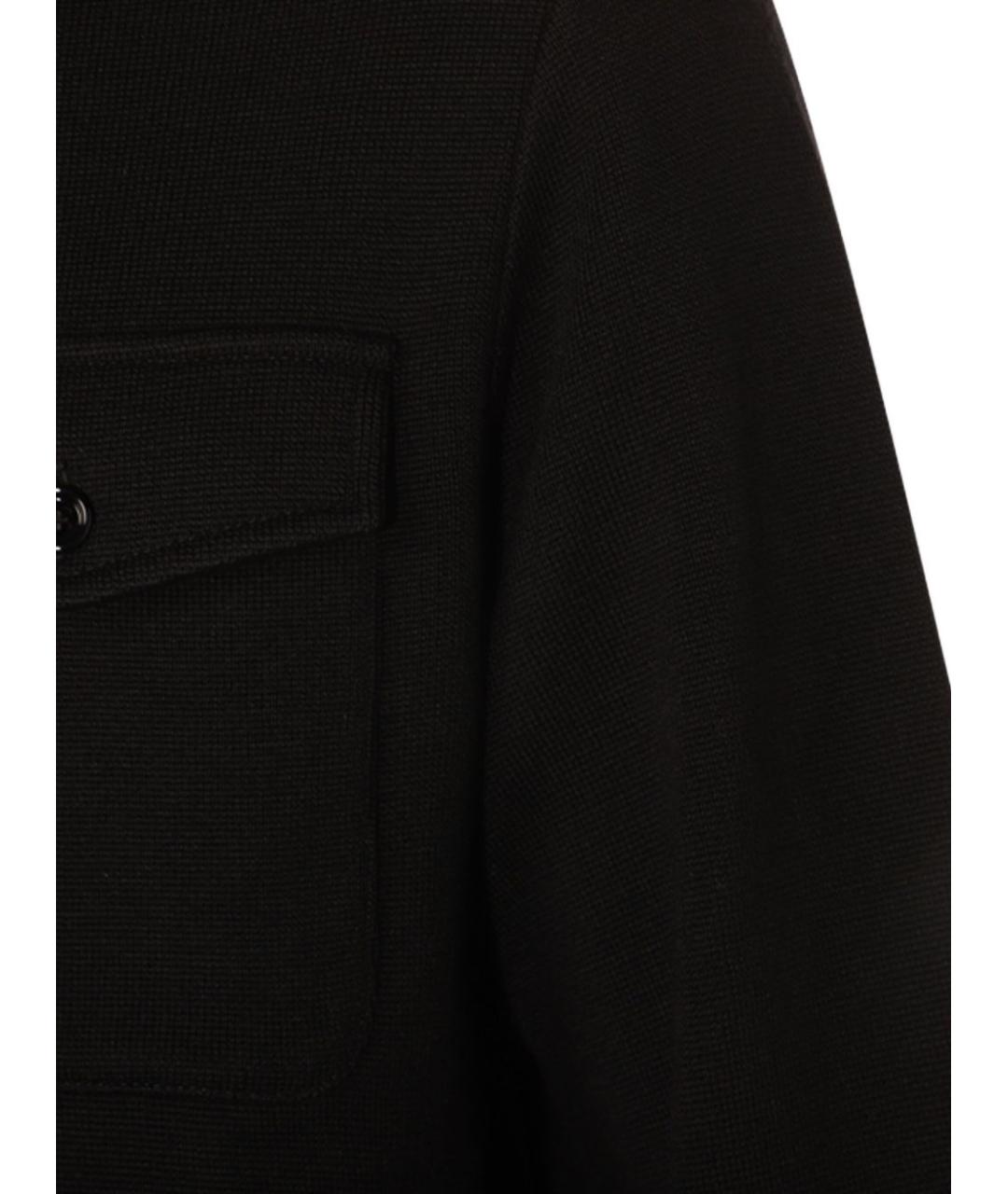 LARDINI Черная шерстяная куртка, фото 3