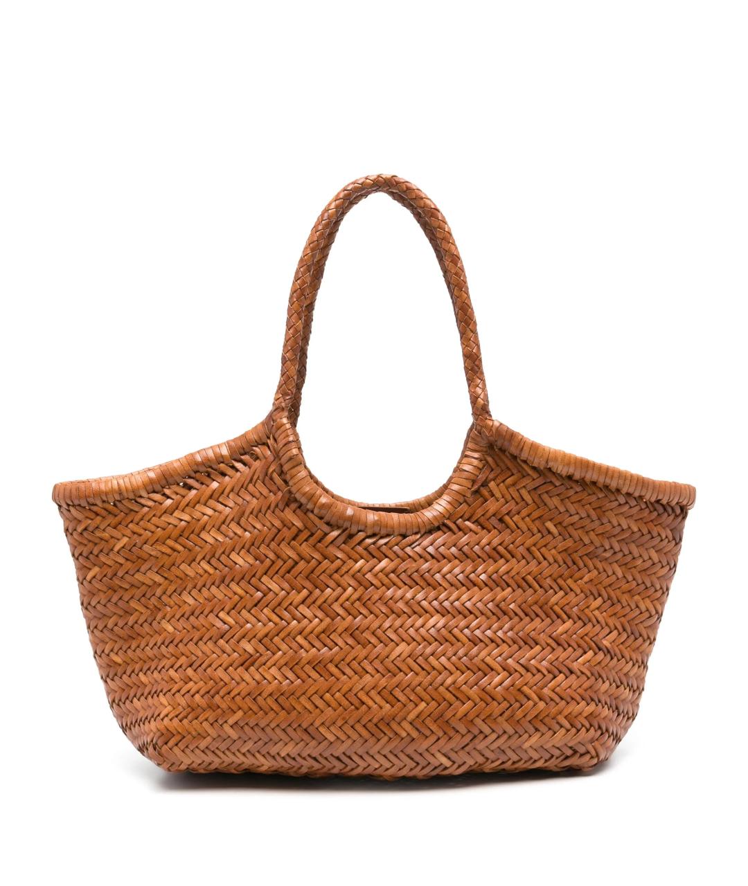 Dragon Diffusion Коричневая кожаная сумка тоут, фото 1