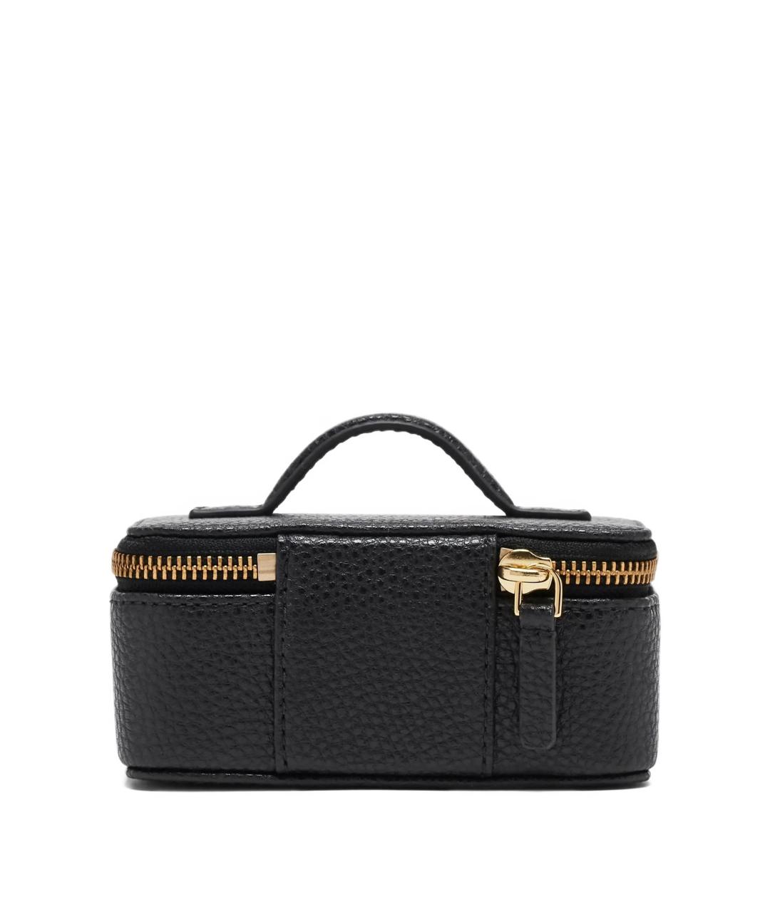 MARC JACOBS Черная кожаная косметичка, фото 3