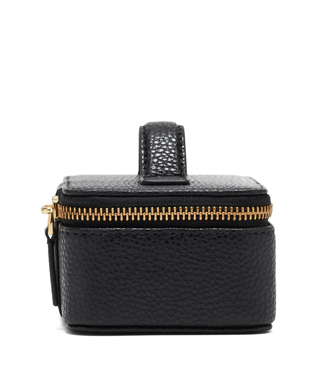 MARC JACOBS Черная кожаная косметичка, фото 5