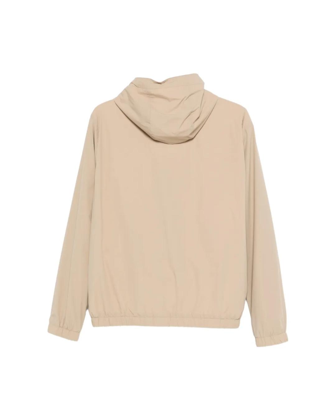 LARDINI Бежевая полиамидовая куртка, фото 2