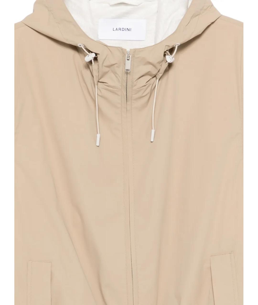 LARDINI Бежевая полиамидовая куртка, фото 3