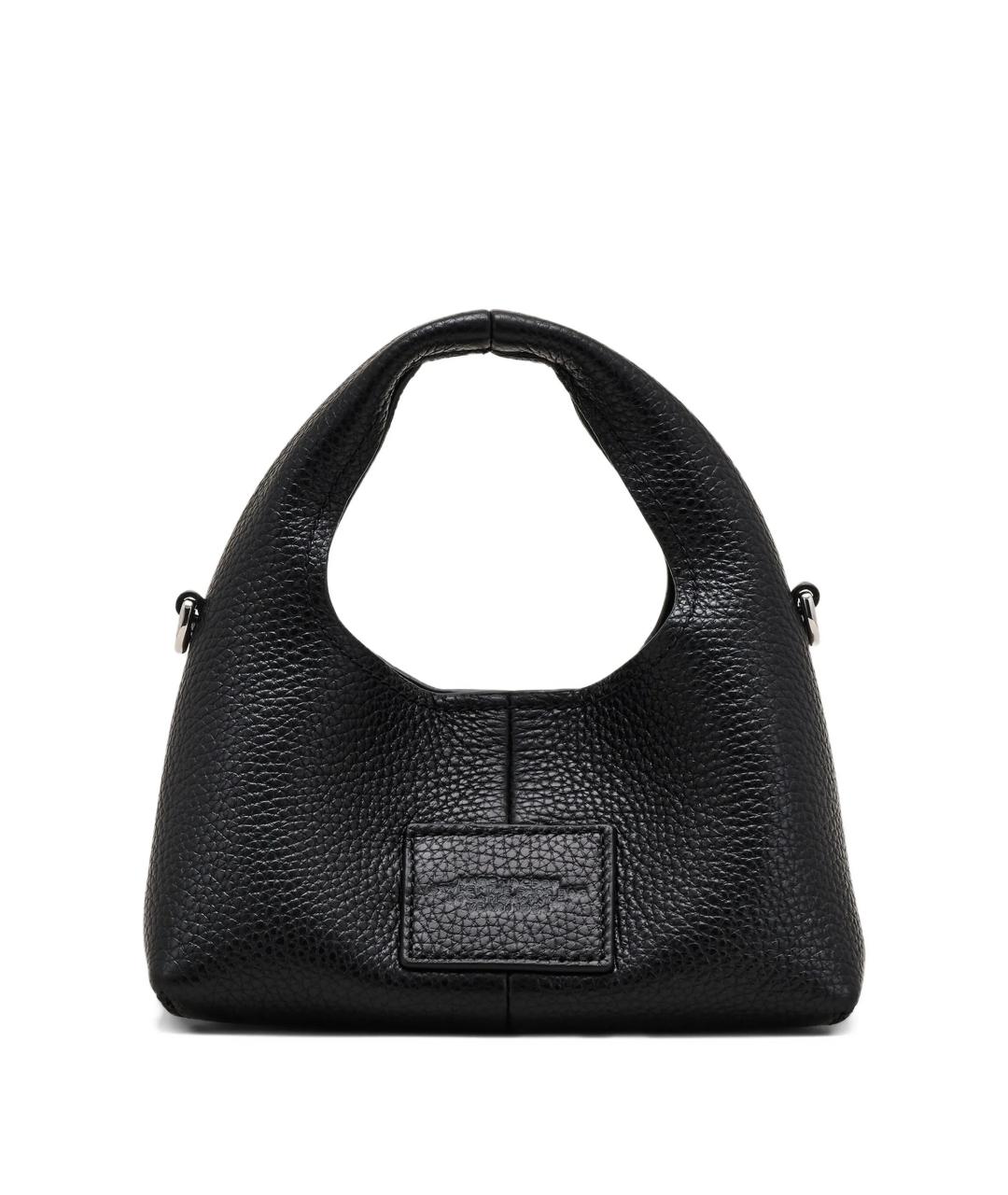 MARC JACOBS Черная кожаная сумка с короткими ручками, фото 3