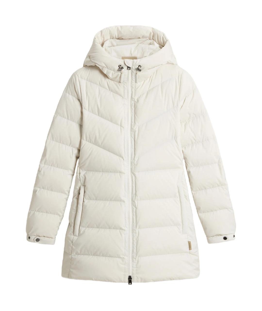 WOOLRICH Белая полиэстеровая куртка, фото 1