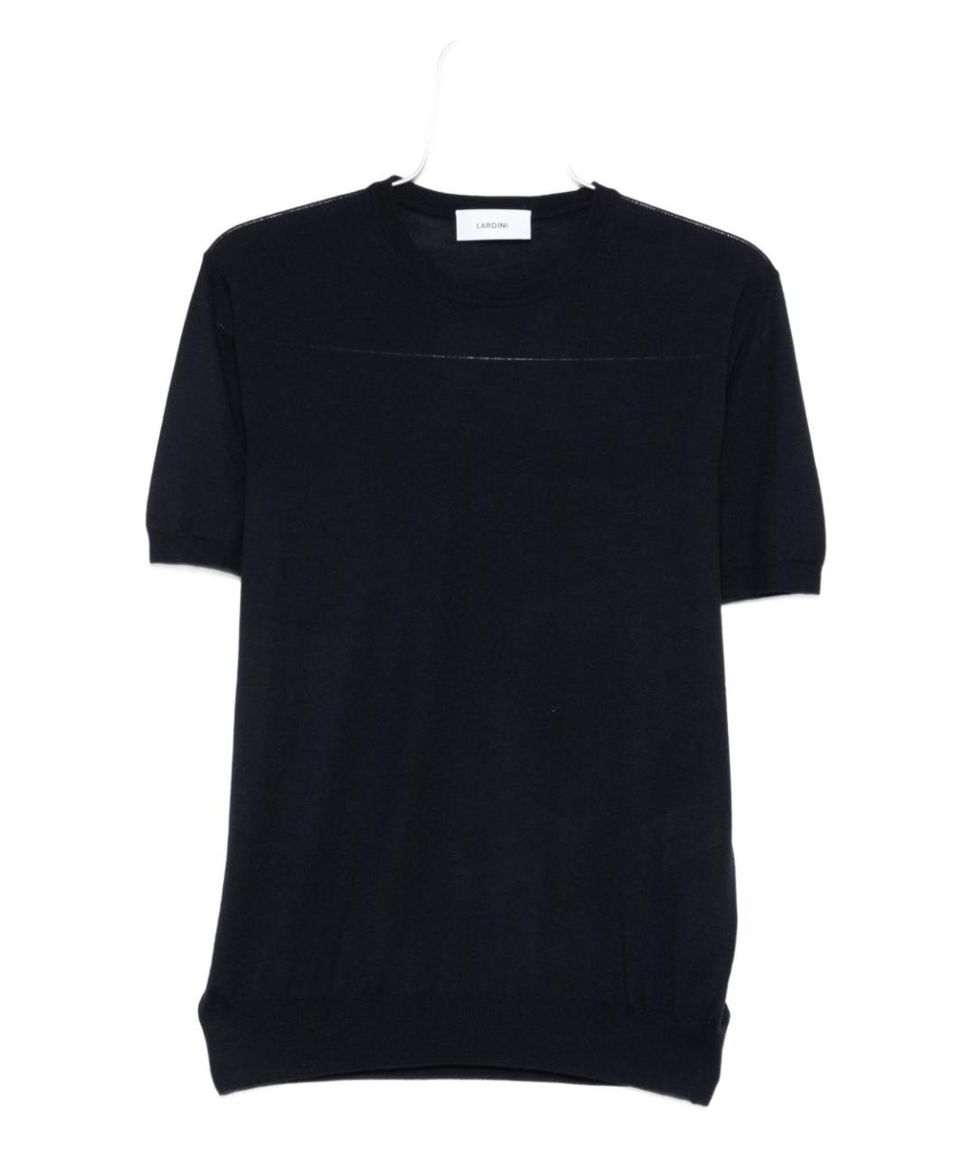 LARDINI Темно-синий шерстяной джемпер / свитер, фото 1