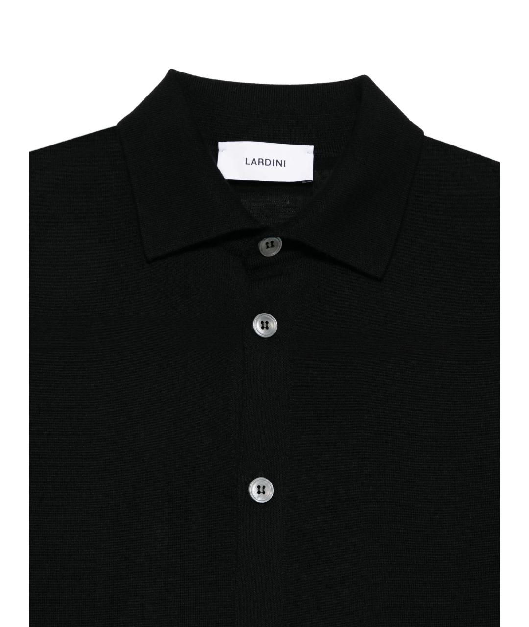 LARDINI Черная шерстяная куртка, фото 3