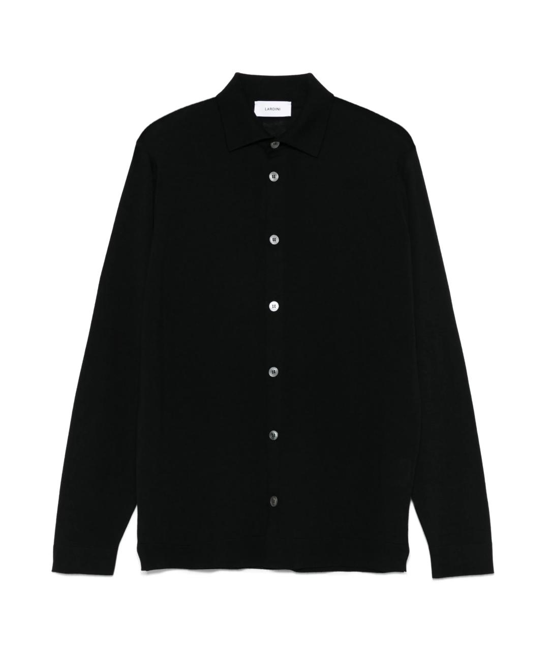 LARDINI Черная шерстяная куртка, фото 1