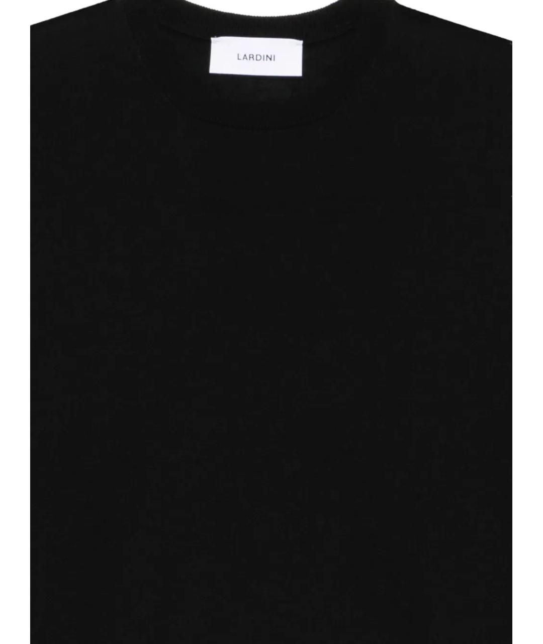 LARDINI Черный шерстяной джемпер / свитер, фото 3