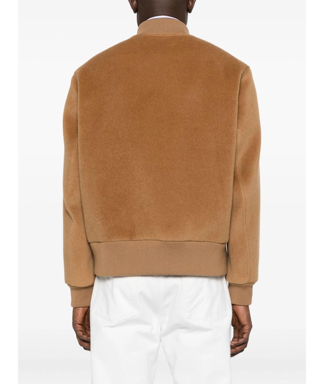 LARDINI Коричневая шерстяная куртка, фото 4