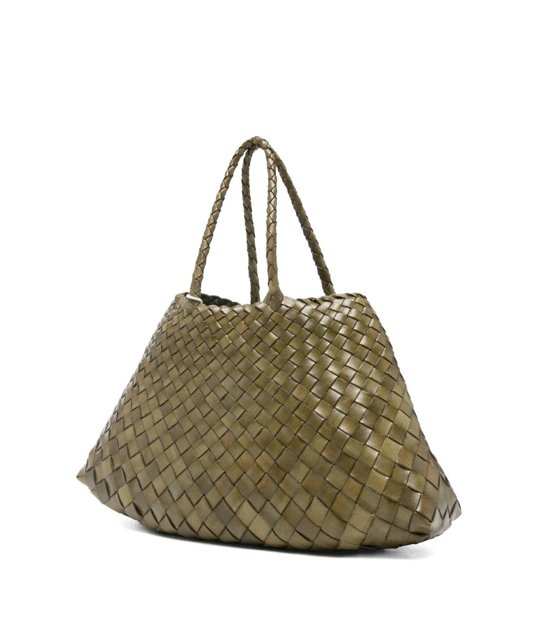 Dragon Diffusion Зеленая кожаная сумка тоут, фото 2