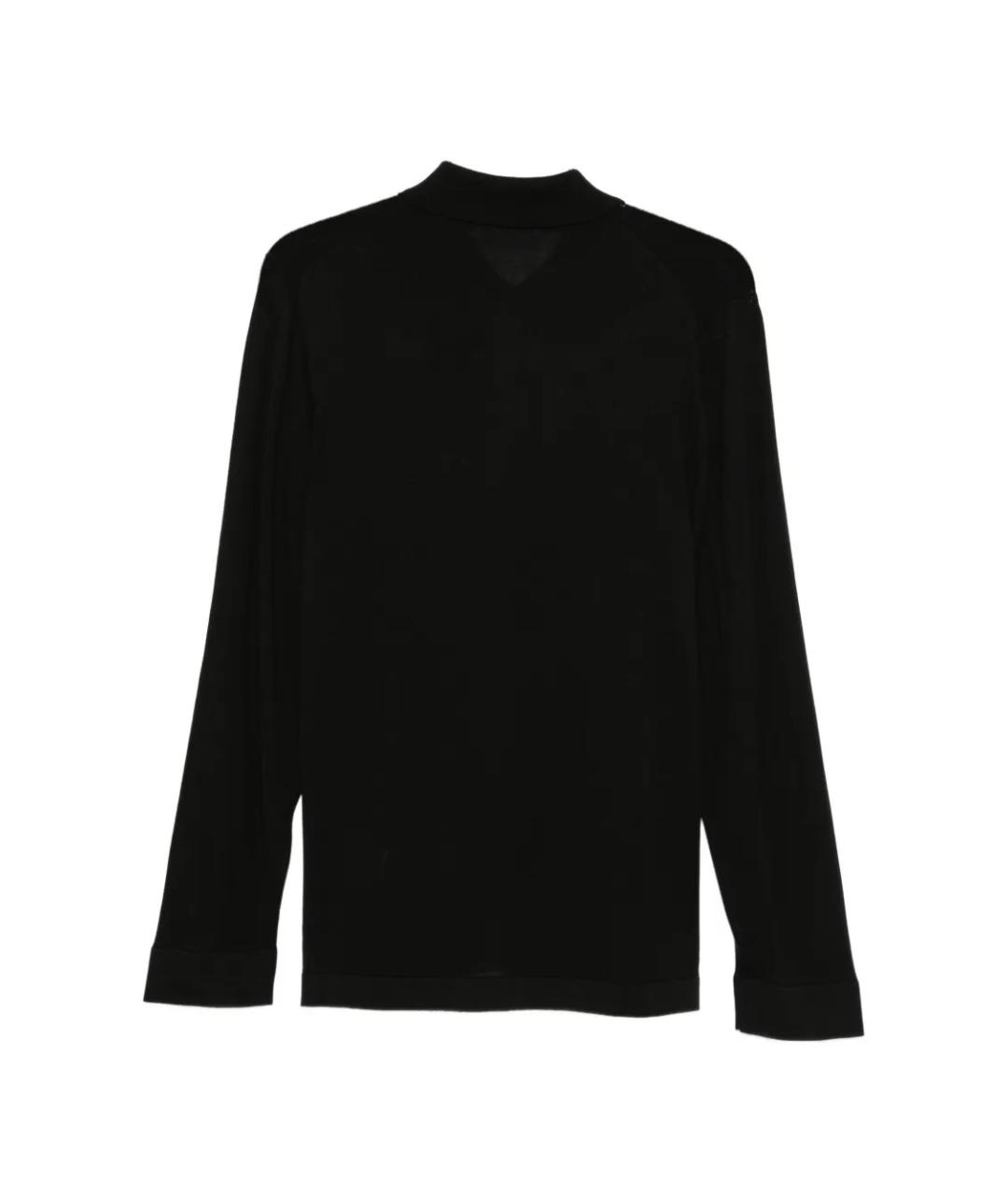 LARDINI Черная шелковая кэжуал рубашка, фото 2