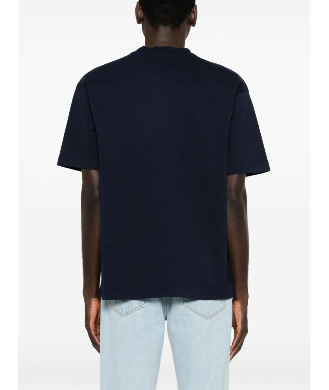 Drole de Monsieur Синяя хлопковая футболка, фото 4