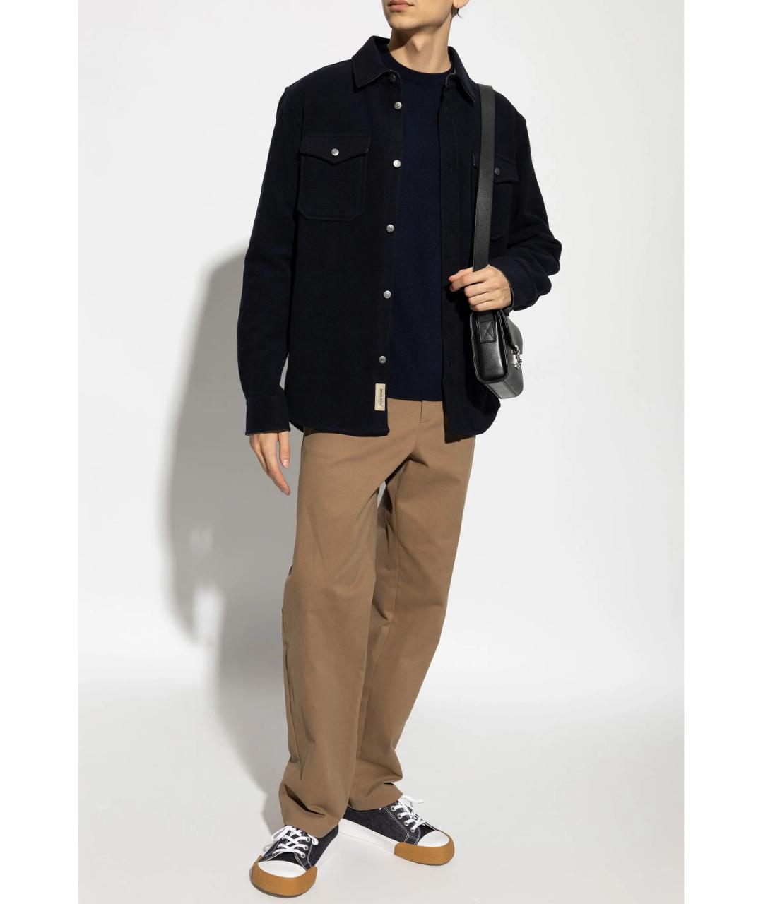 WOOLRICH Синий шерстяной джемпер / свитер, фото 2