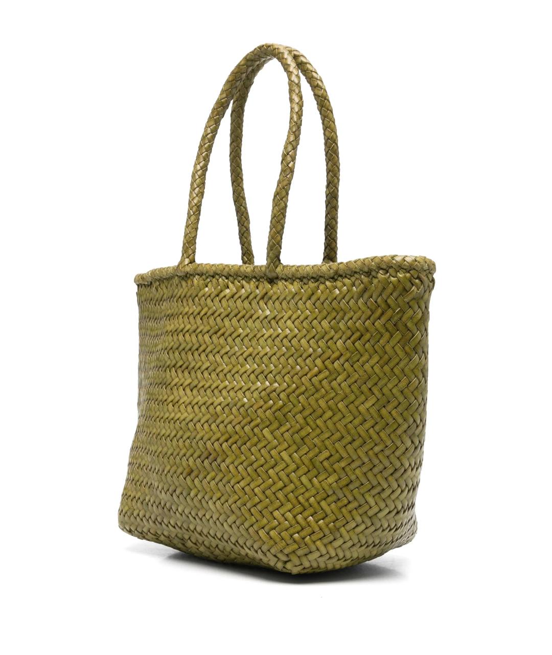 Dragon Diffusion Зеленая кожаная сумка тоут, фото 3