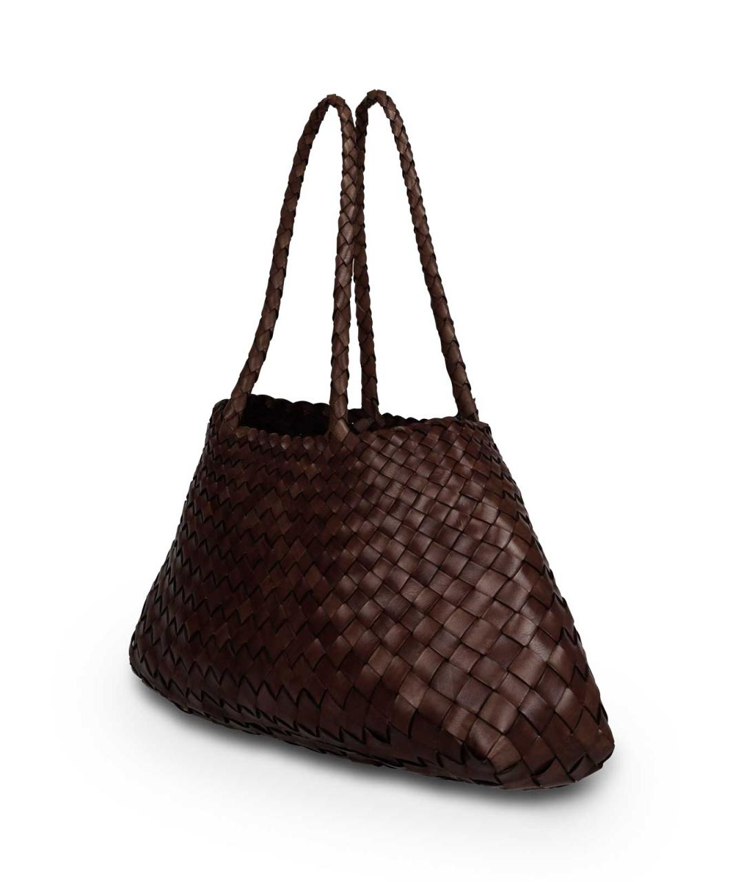 Dragon Diffusion Коричневая кожаная сумка тоут, фото 2