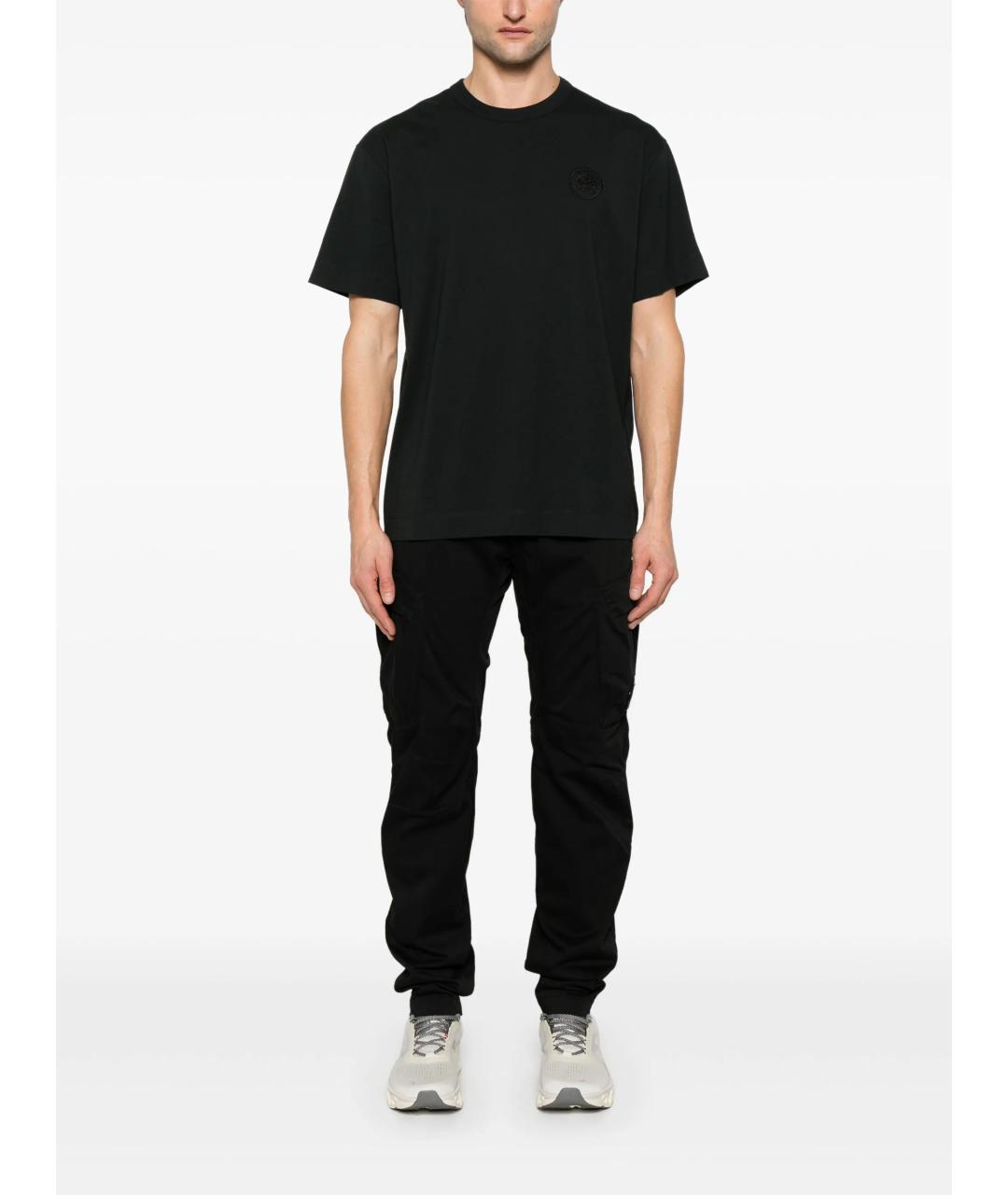 CANADA GOOSE Черная хлопковая футболка, фото 2