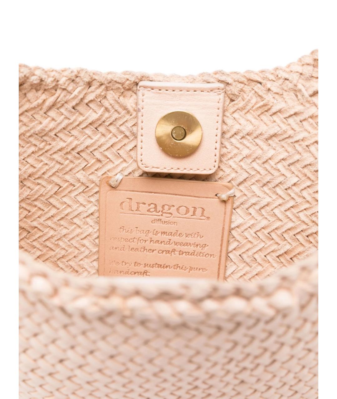 Dragon Diffusion Розовая пелетеная сумка через плечо, фото 4