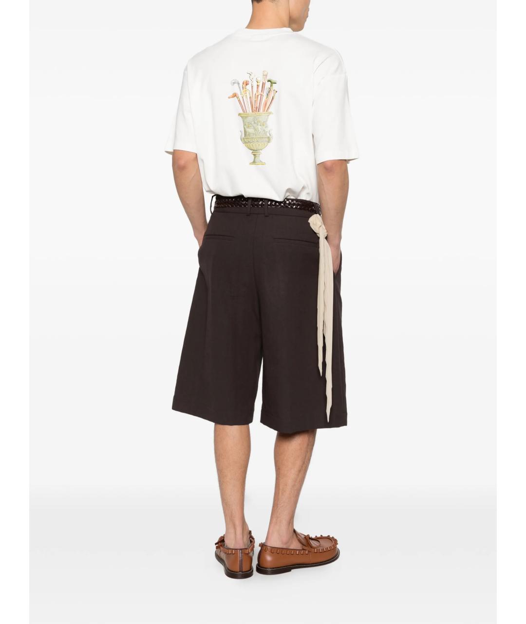 Drole de Monsieur Бежевая хлопковая футболка, фото 2