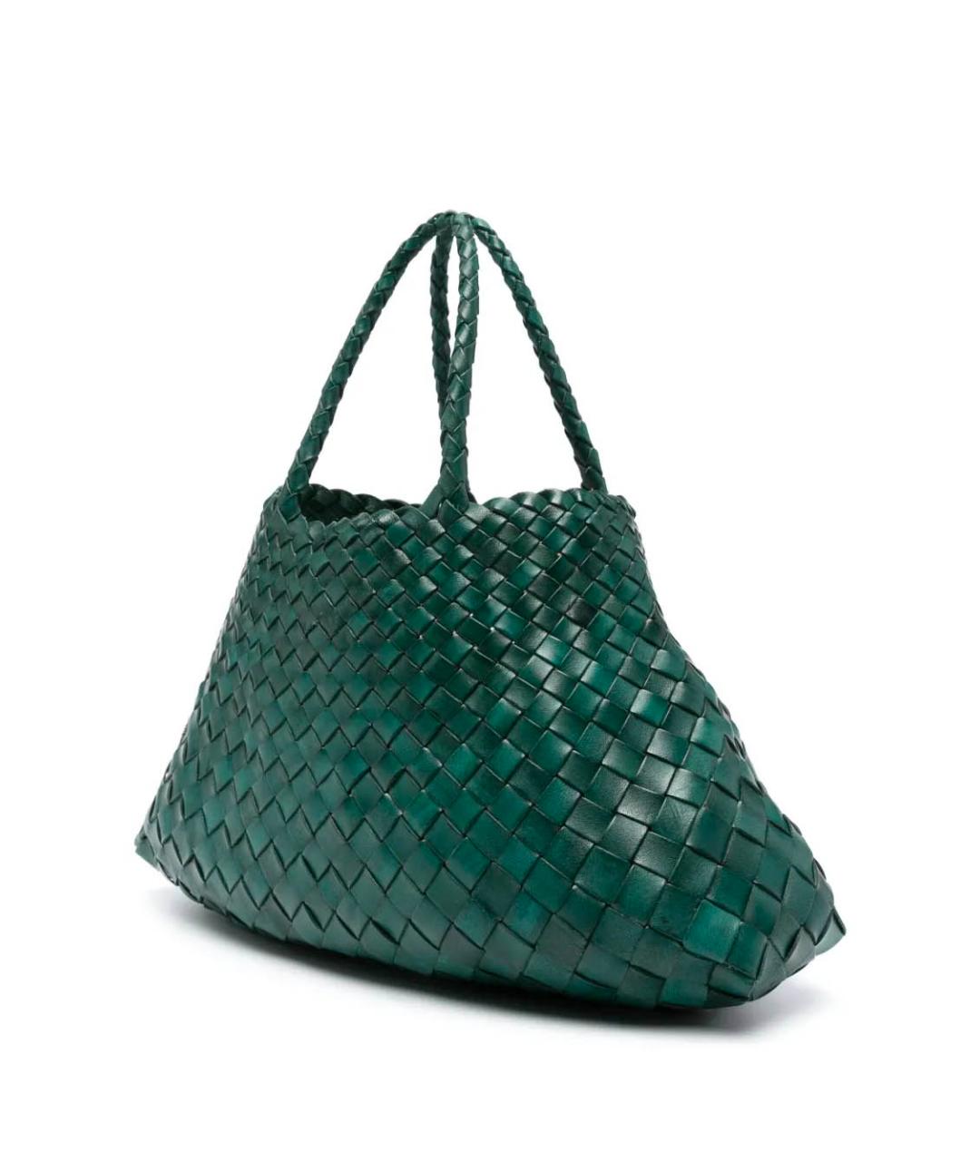 Dragon Diffusion Зеленая кожаная сумка тоут, фото 3