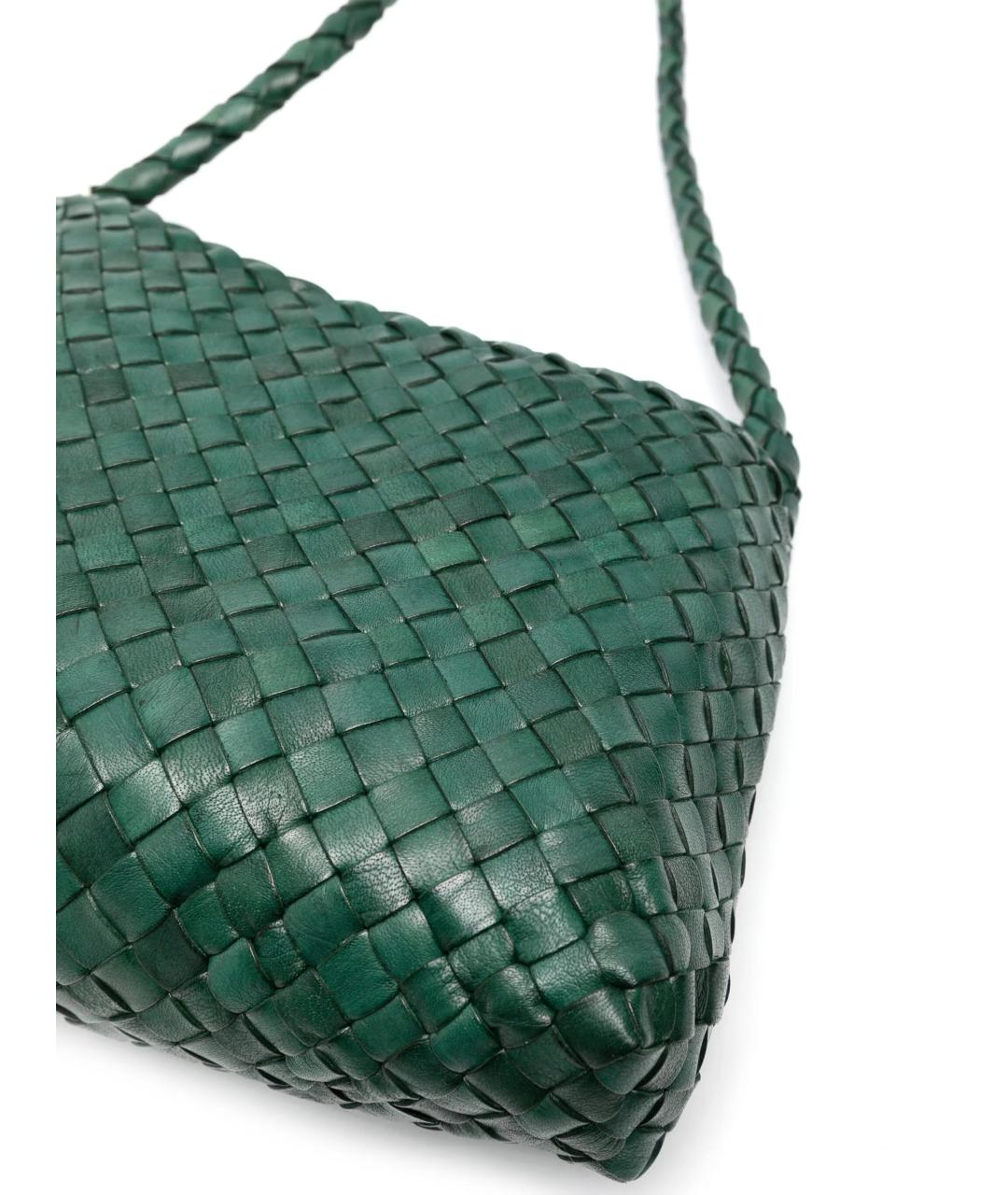 Dragon Diffusion Зеленая кожаная сумка через плечо, фото 4