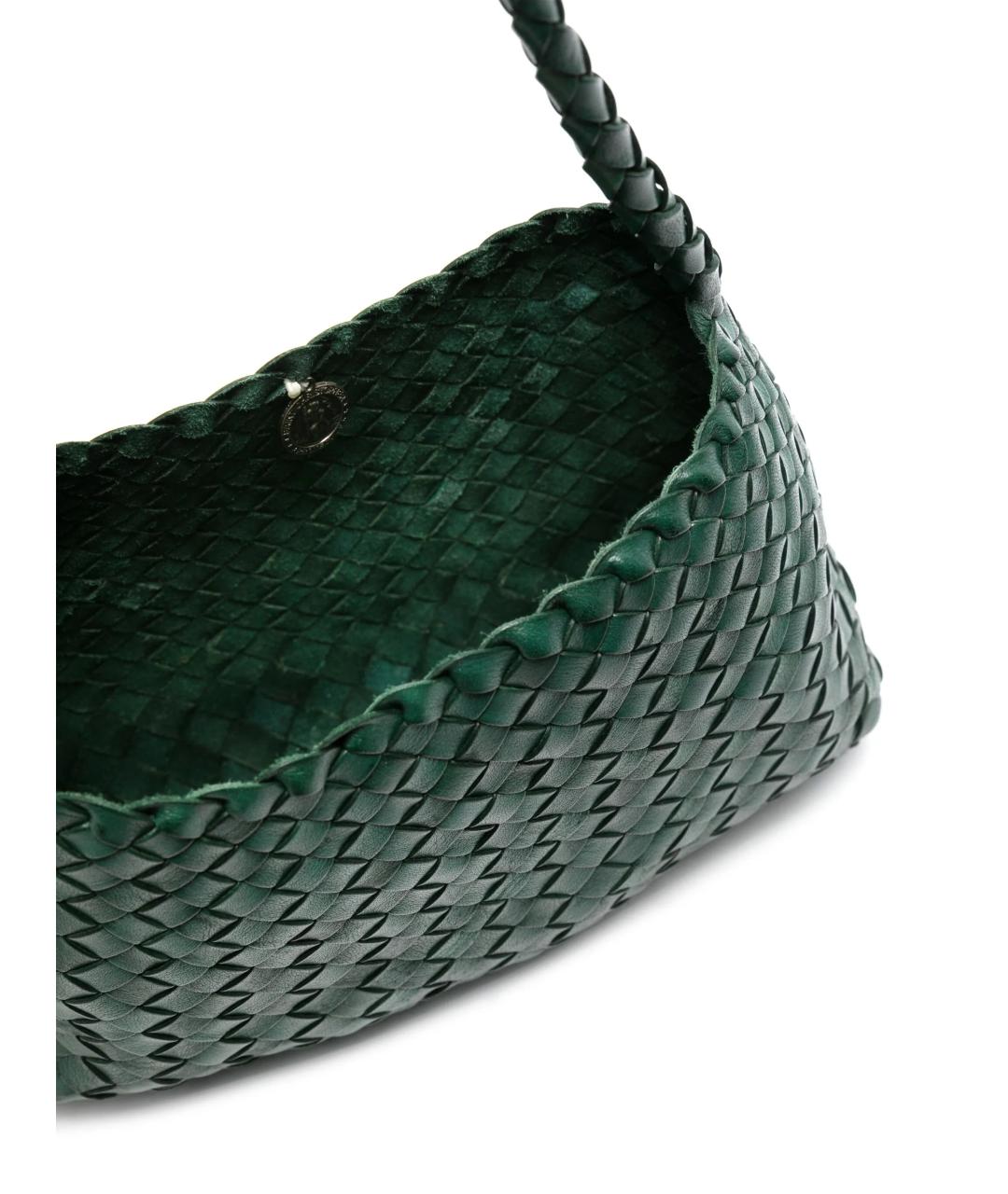 Dragon Diffusion Зеленая кожаная сумка через плечо, фото 5