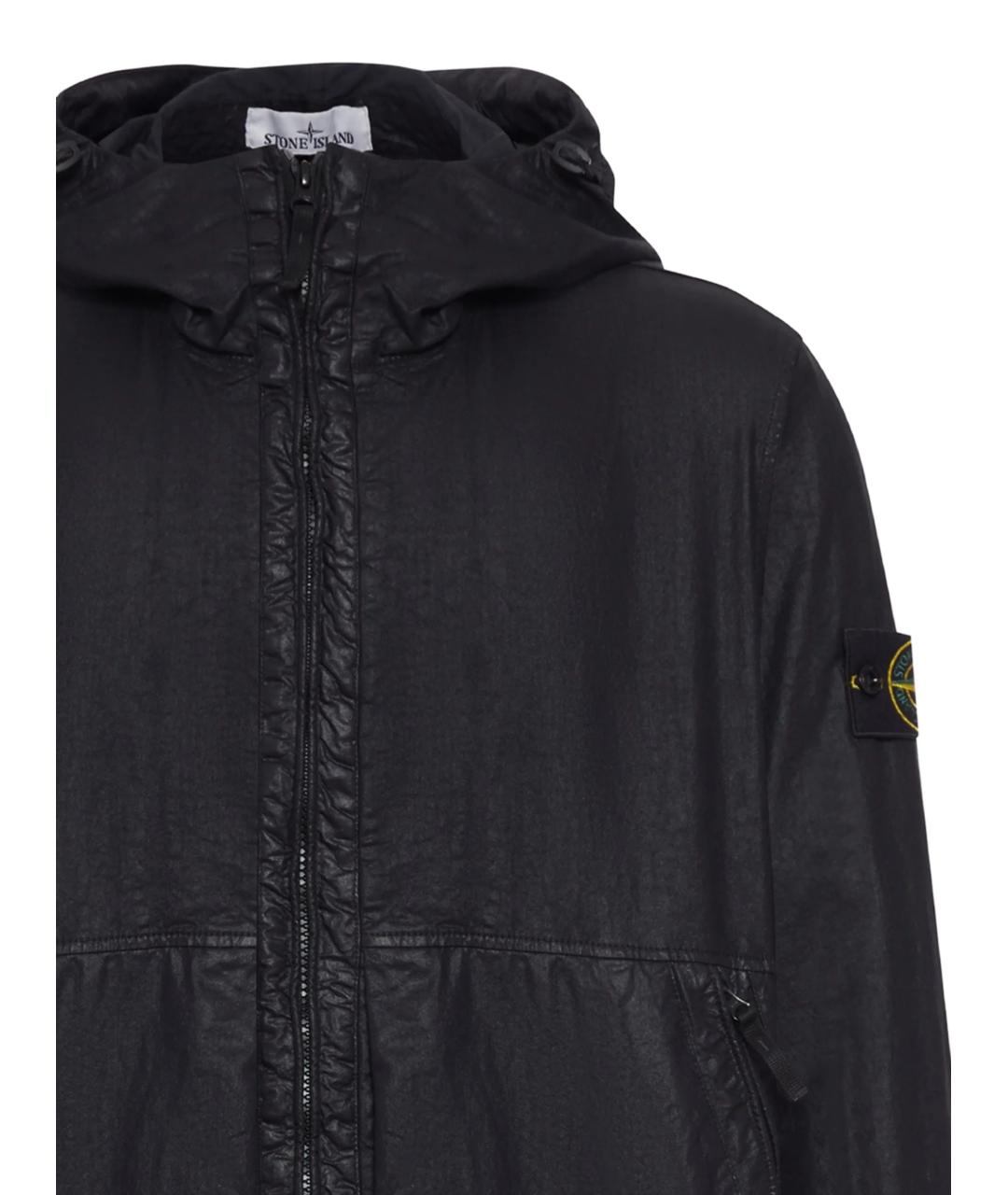 STONE ISLAND Черная полиамидовая куртка, фото 2