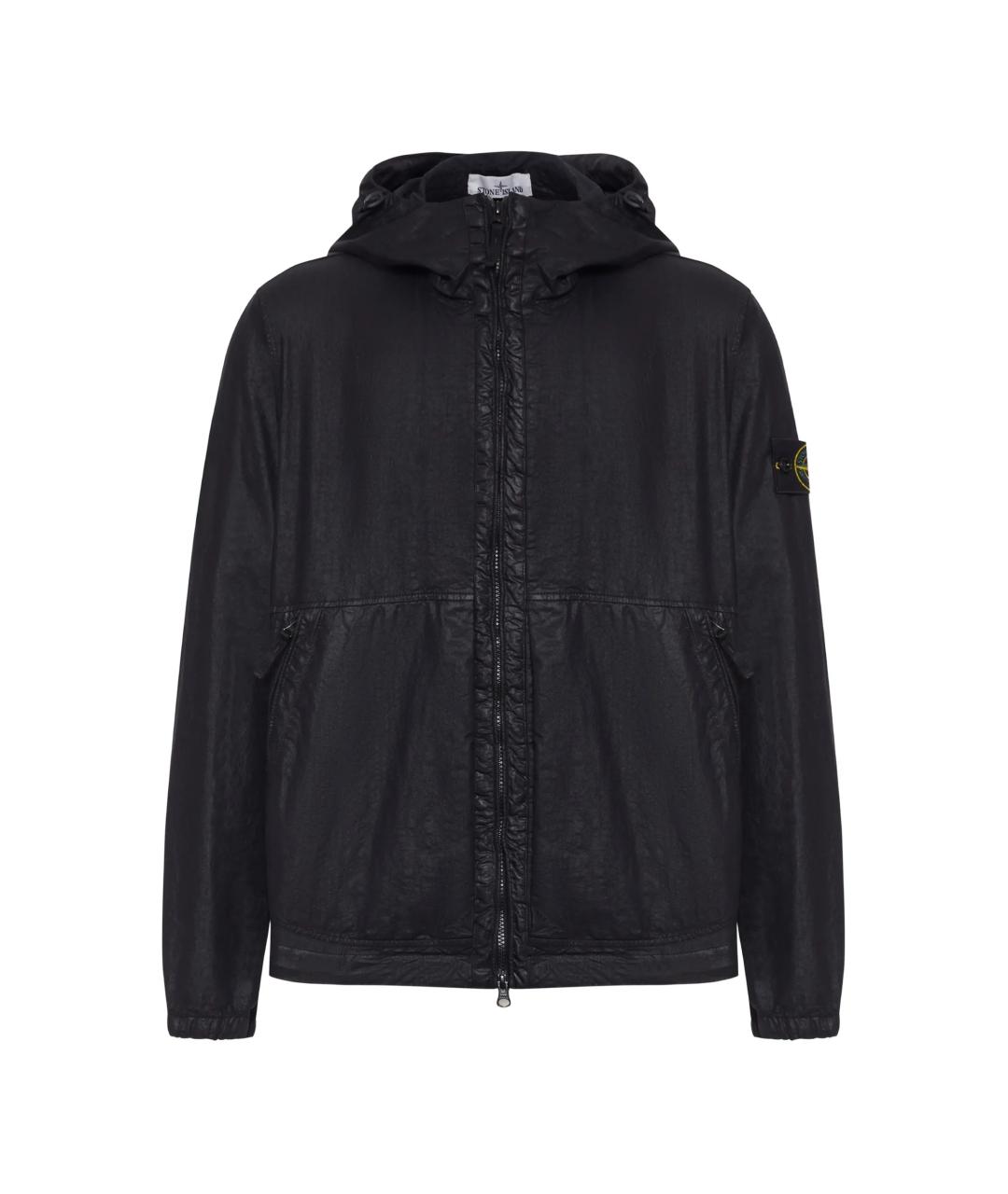 STONE ISLAND Черная полиамидовая куртка, фото 1