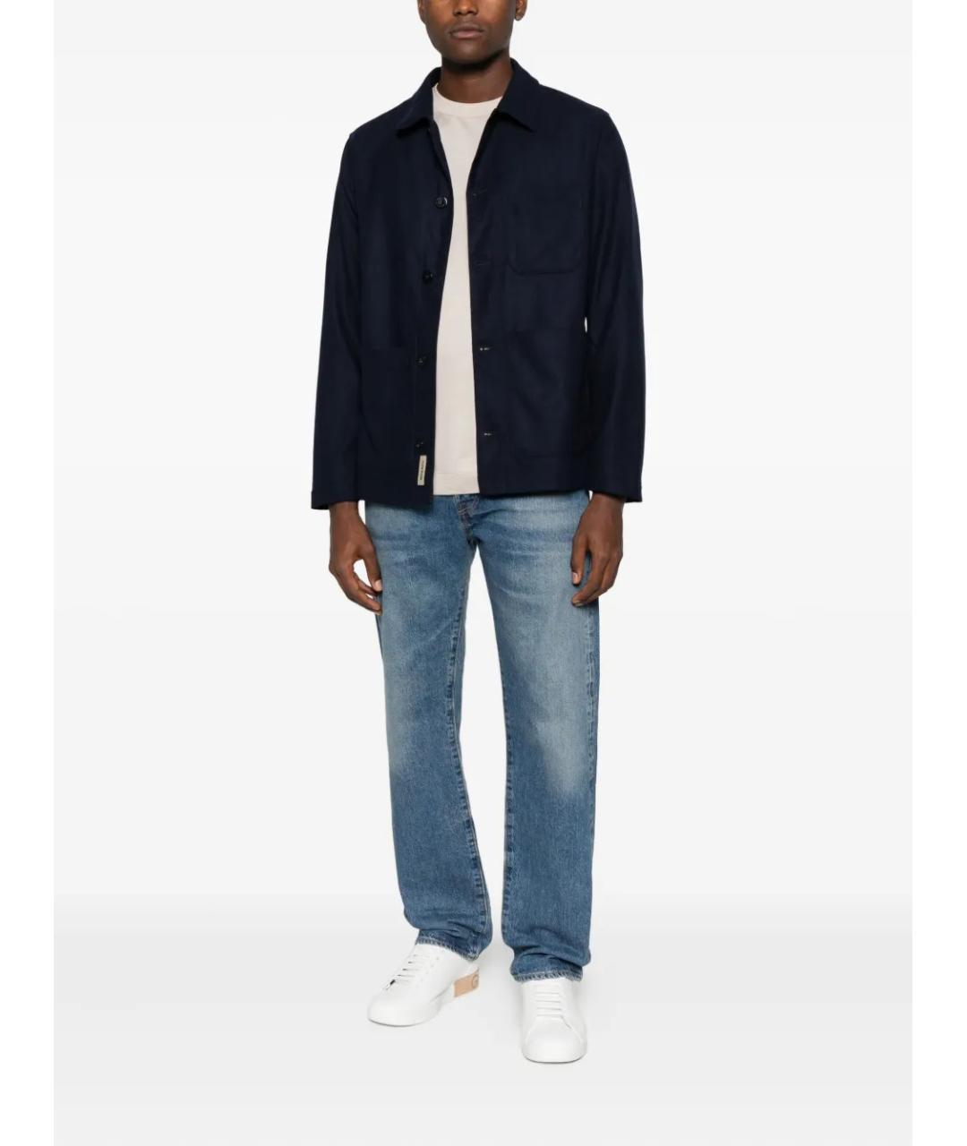 WOOLRICH Синяя шерстяная куртка, фото 2