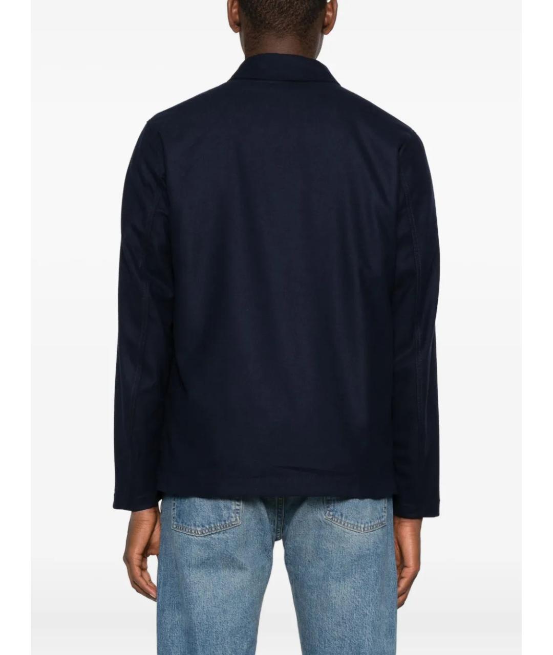 WOOLRICH Синяя шерстяная куртка, фото 4