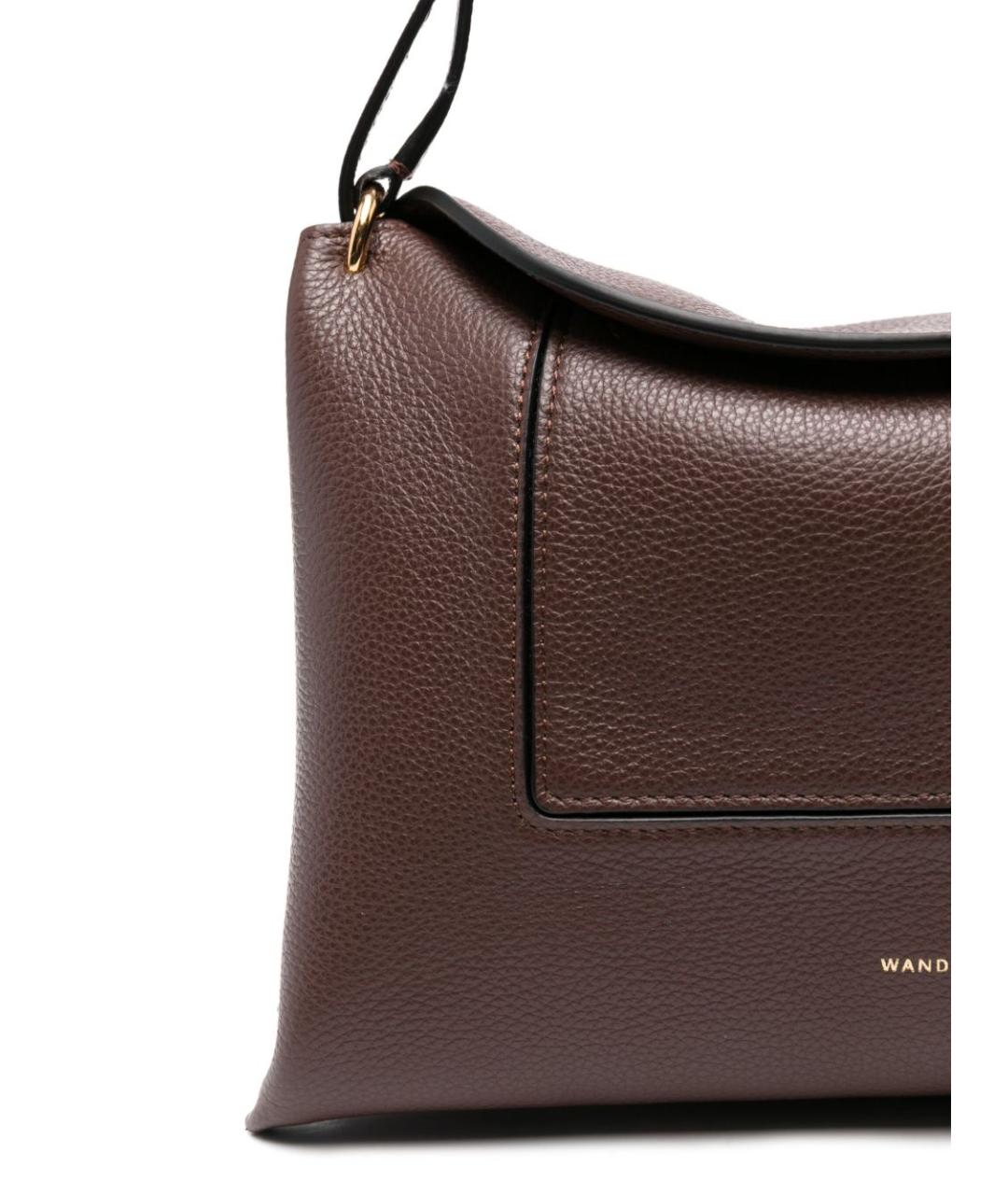 WANDLER Коричневая кожаная сумка через плечо, фото 4