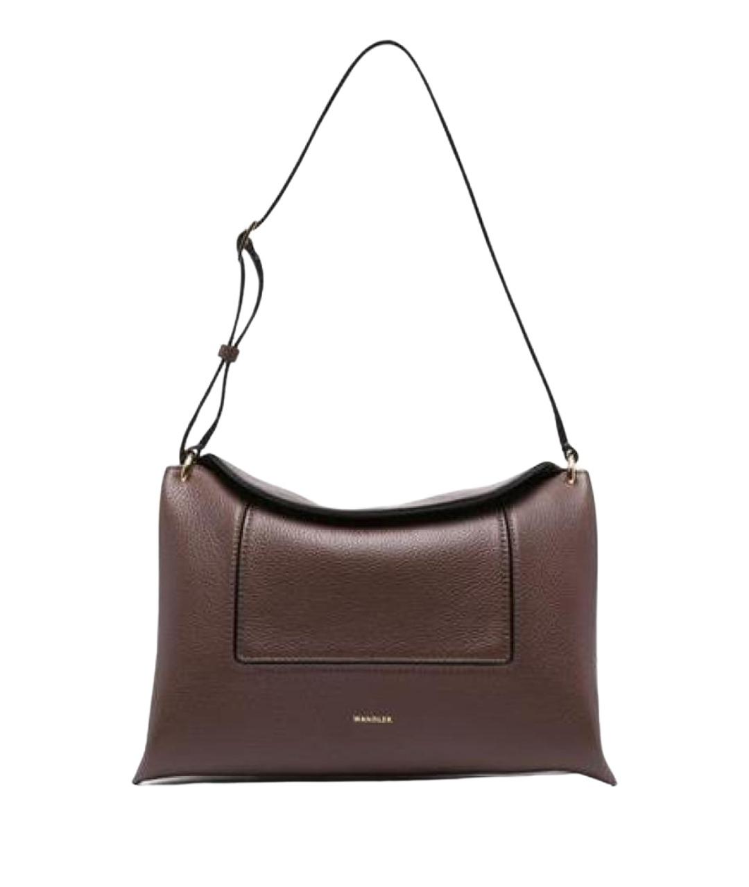 WANDLER Коричневая кожаная сумка через плечо, фото 1
