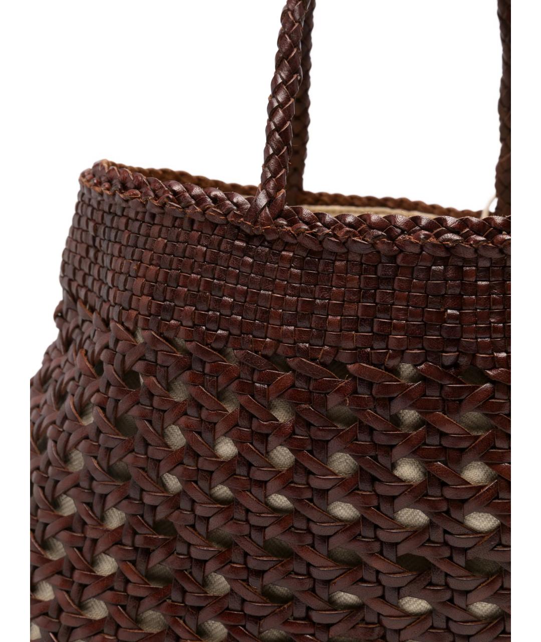 Dragon Diffusion Коричневая сумка тоут, фото 6