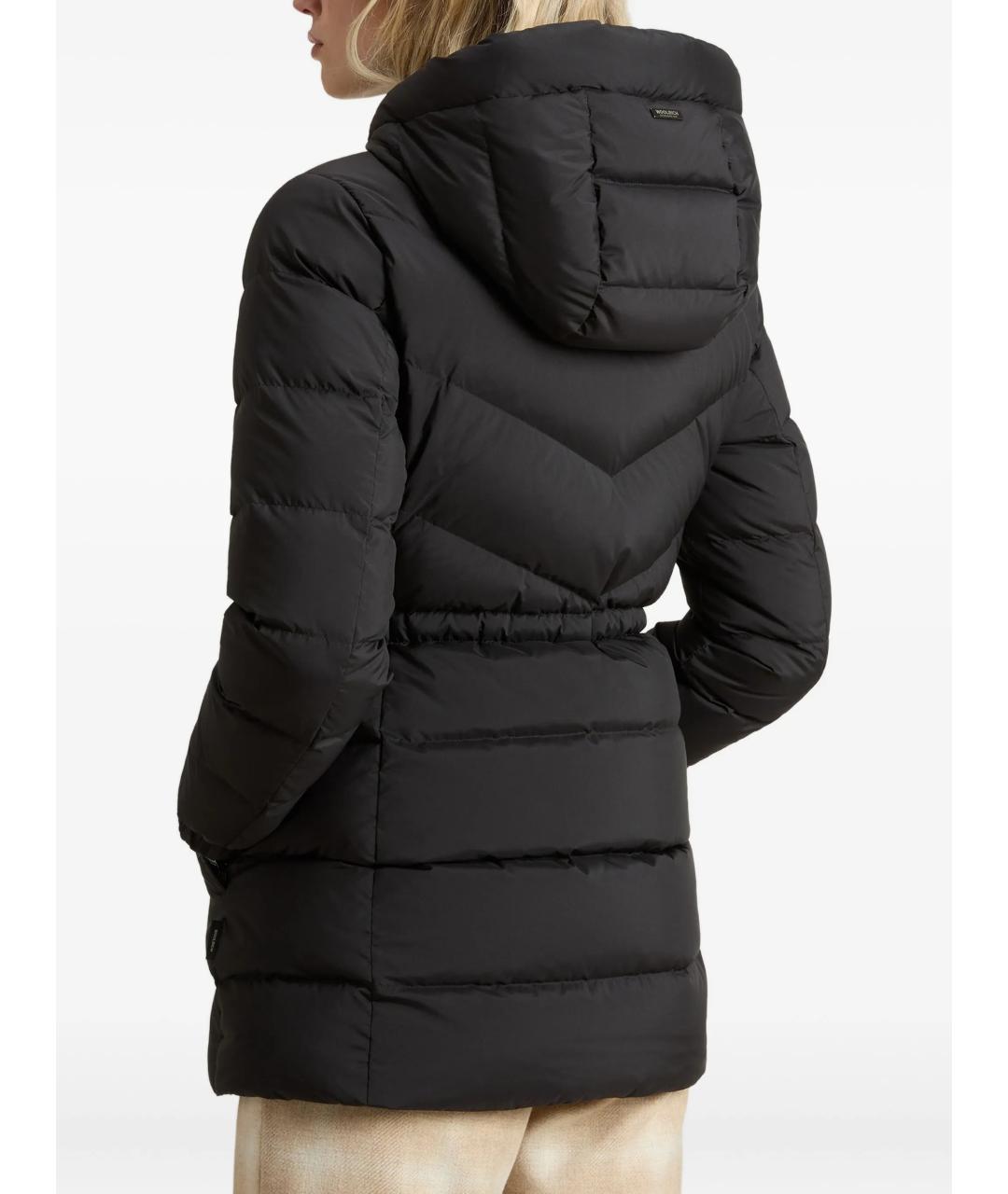 WOOLRICH Черная полиэстеровая куртка, фото 4