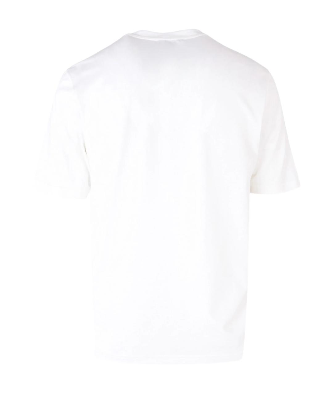 LARDINI Белая хлопковая футболка, фото 2