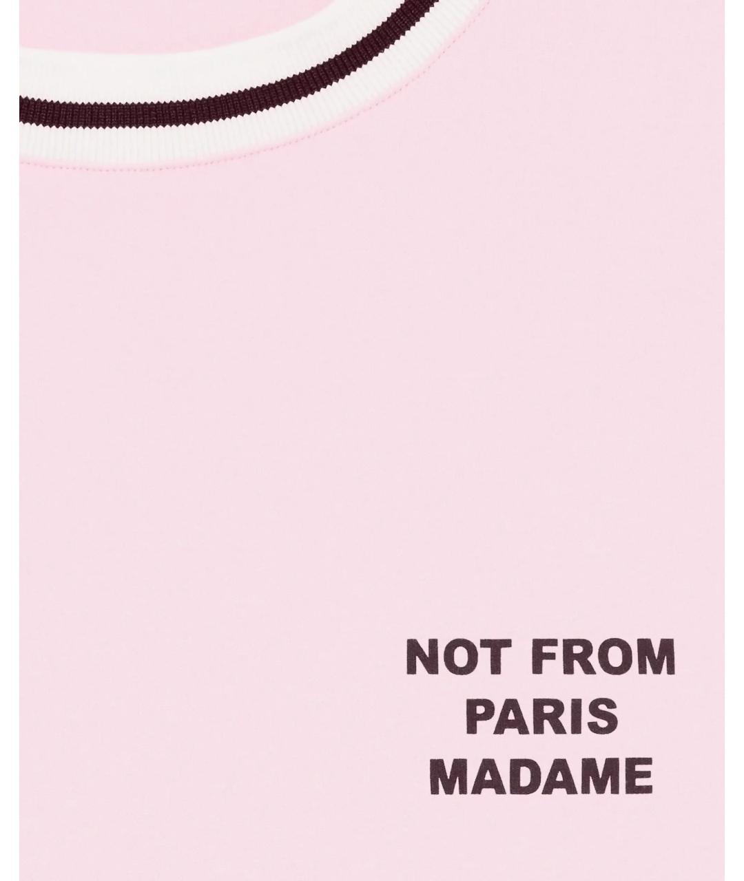 Drole de Monsieur Розовая хлопковая футболка, фото 2