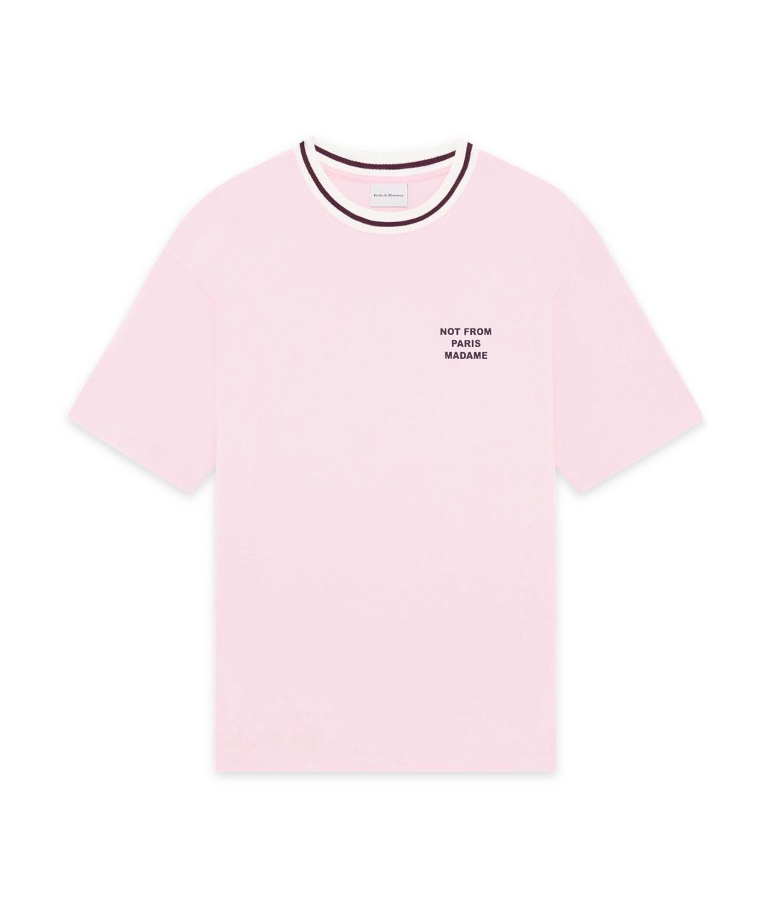 Drole de Monsieur Розовая хлопковая футболка, фото 1