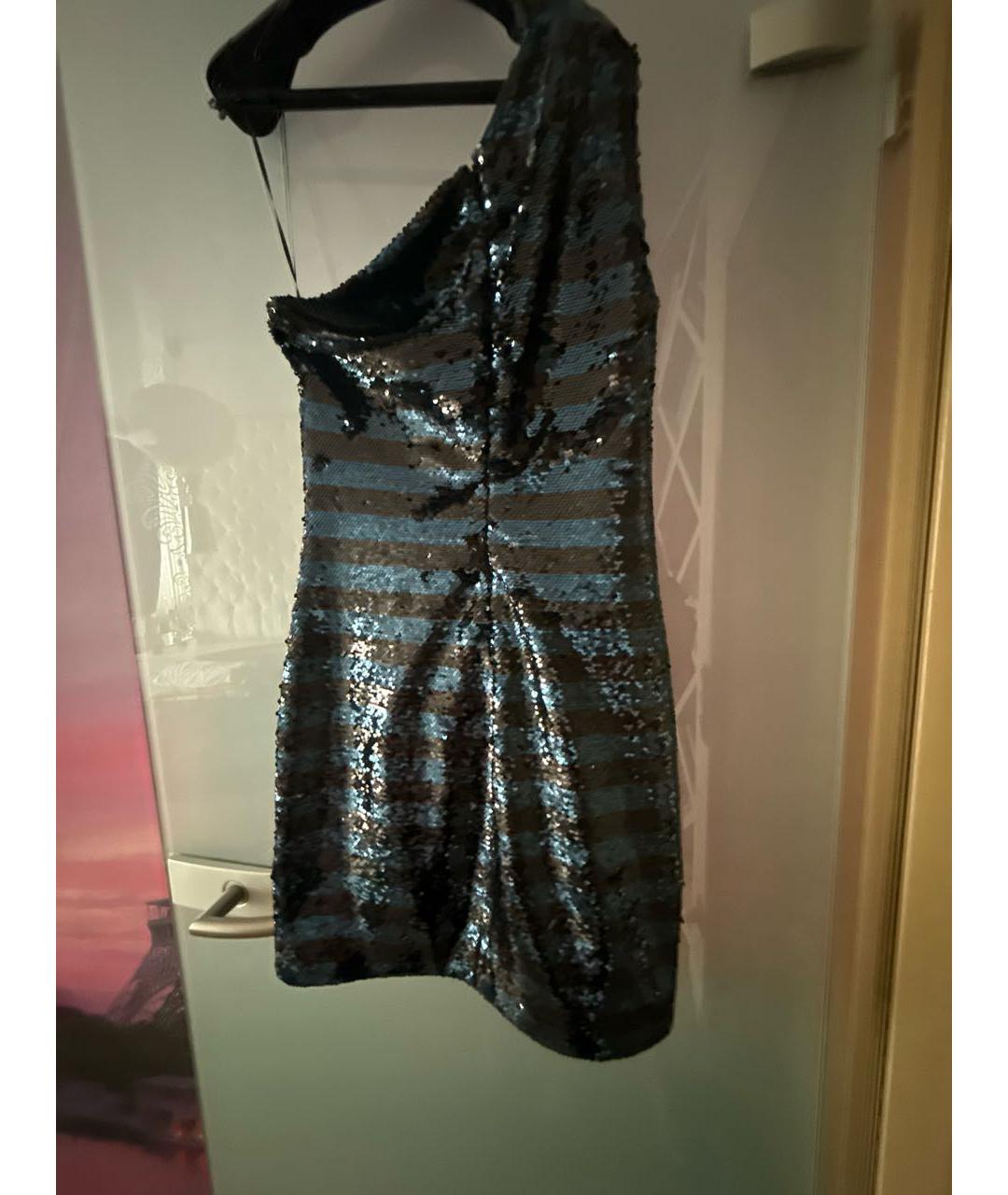 American vintage Темно-синее полиэстеровое коктейльное платье, фото 2