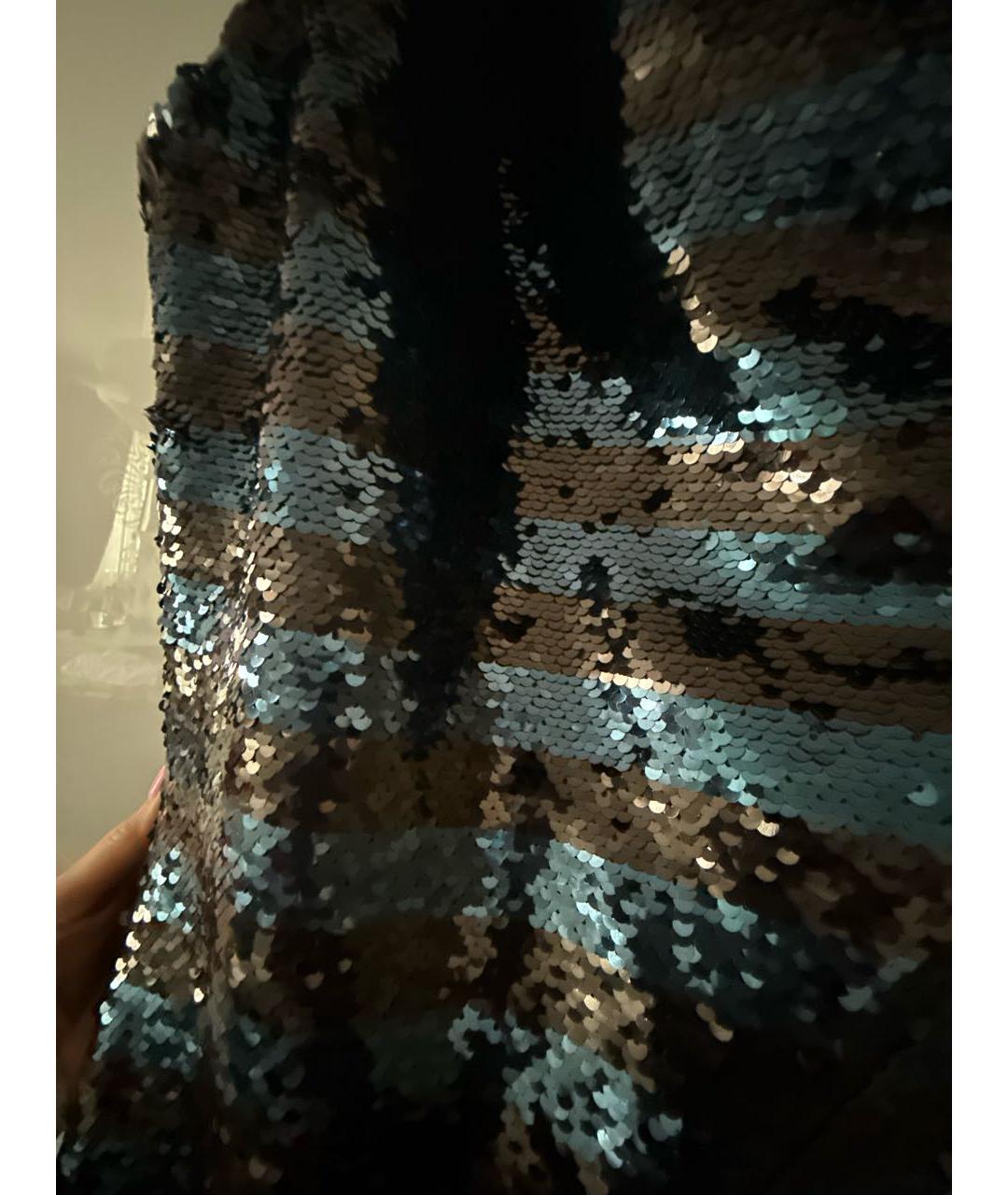 American vintage Темно-синее полиэстеровое коктейльное платье, фото 4