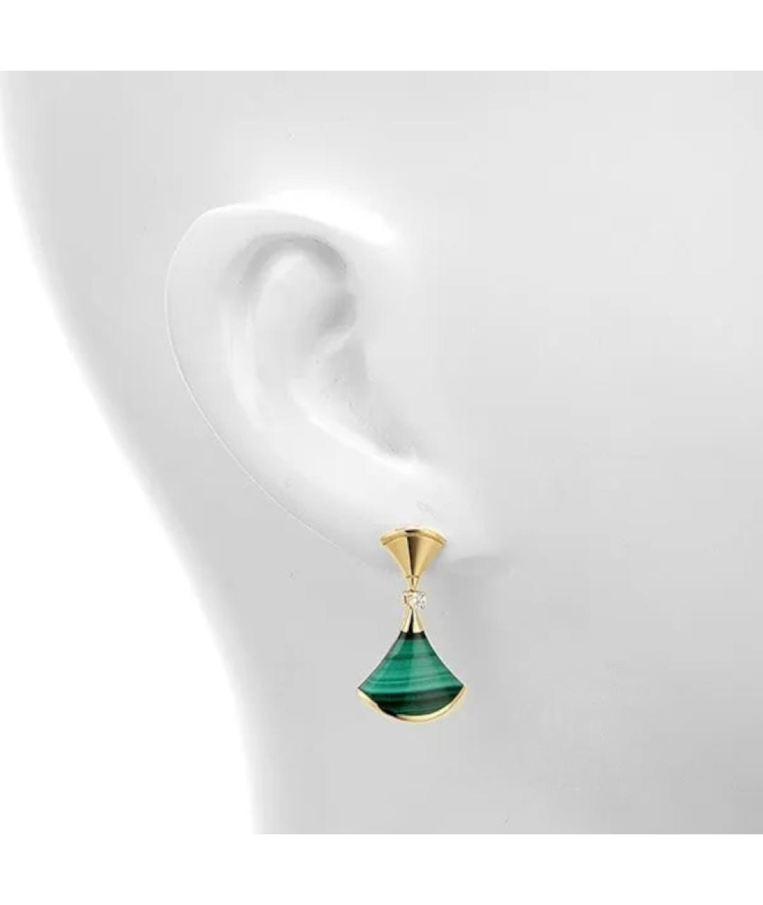 BVLGARI Золотые серьги из желтого золота, фото 4