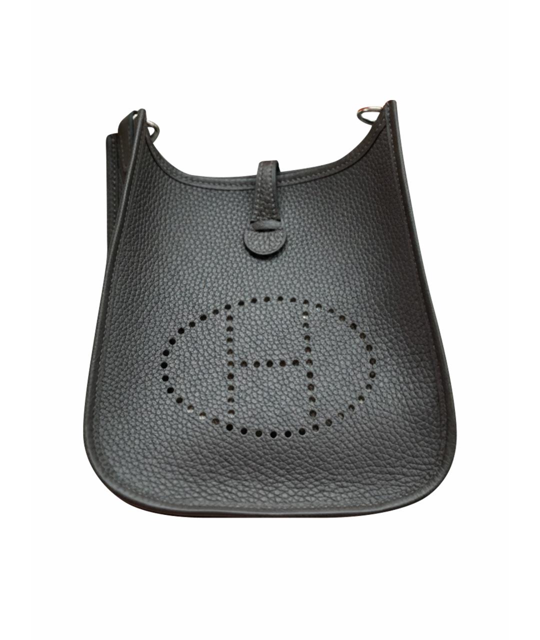 HERMES Коричневая кожаная сумка через плечо, фото 1