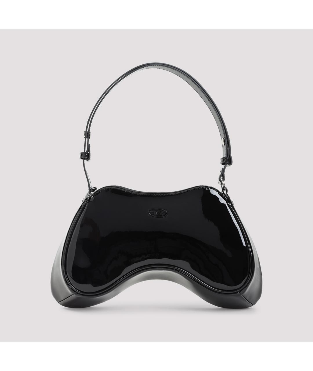 DIESEL Черная сумка через плечо из искусственной кожи, фото 2