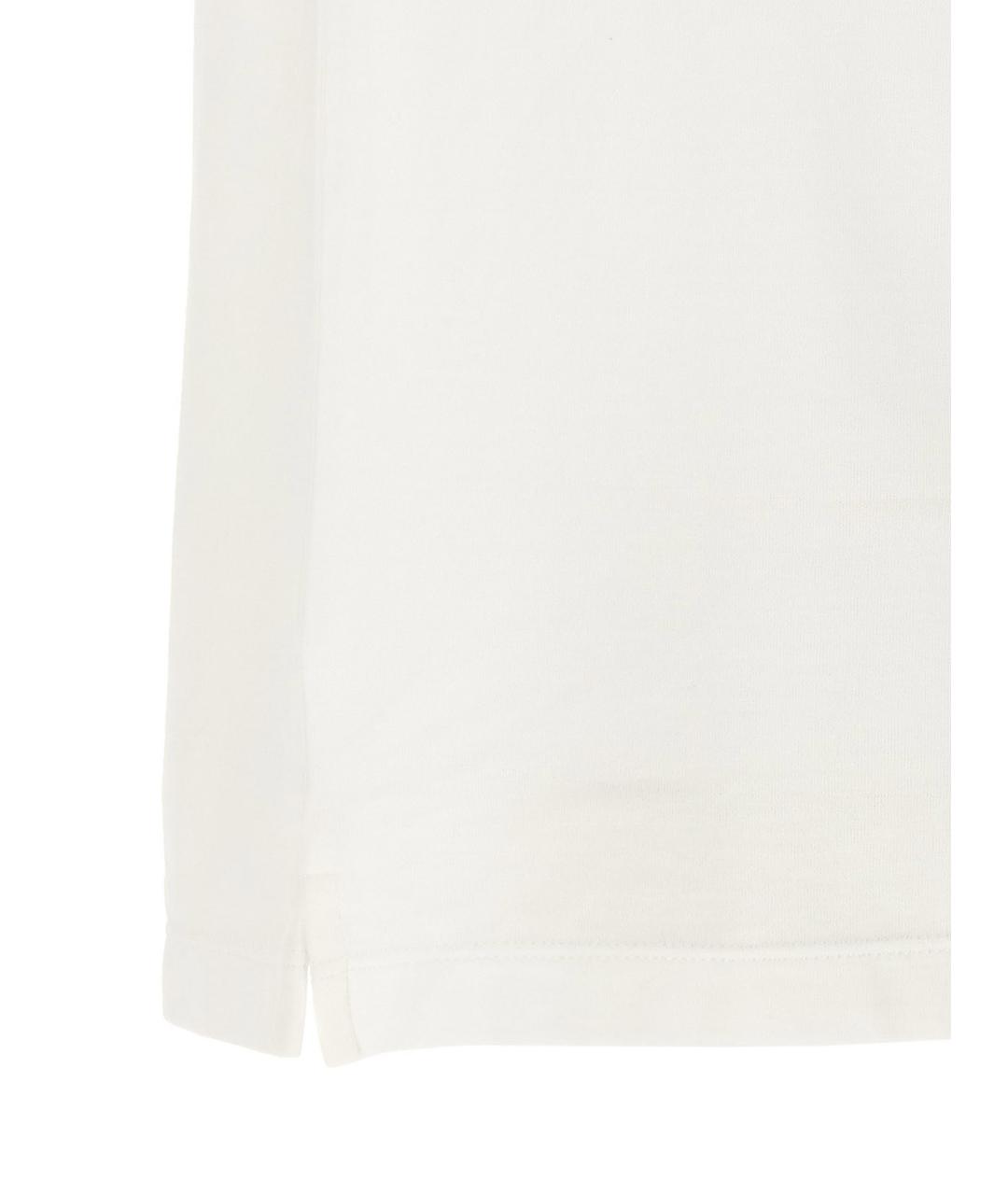 ZANONE Белая хлопковая футболка, фото 4